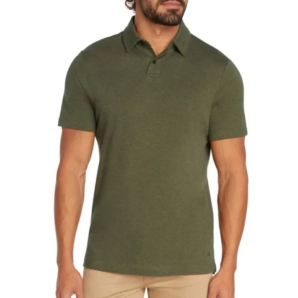NWOT Banana Republic Men's XL Olive Green Polo Shirt Cotton